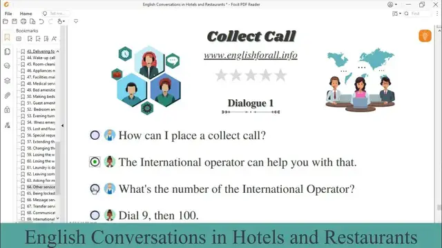 Video thumbnail for English Conversation | Collect call