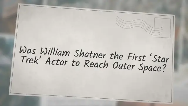 Video thumbnail for Was William Shatner the First ‘Star Trek’ Actor to Reach Outer Space?
