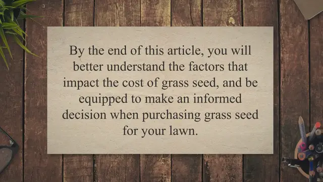 Video thumbnail for Why Is Grass Seed So Expensive?