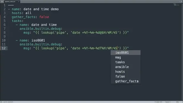 Video thumbnail for Using Date, Time and Timestamp without Facts in Ansible Playbook   Ansible date and lookup plugin yo