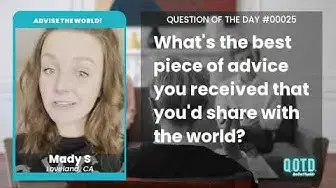 Video thumbnail for Mady's advice: "You can only control yourself"