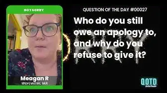 Video thumbnail for Meagan's sorry for... well, she's not sure what