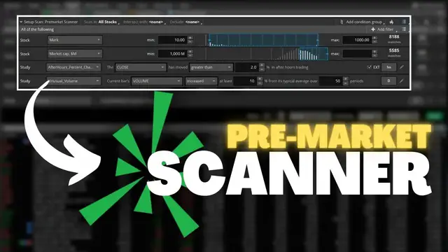 Video thumbnail for Premarket Movers Scanner for ThinkorSwim