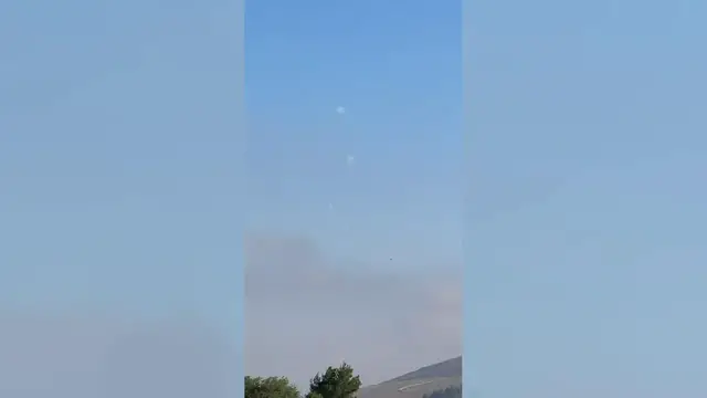 Video thumbnail for Israel: Intercept Attempts Reported Over Notheren Israel.