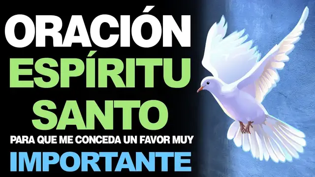 Video thumbnail for 🙏 Poderosa Oración al Espíritu Santo PARA PEDIR UN FAVOR IMPORTANTE 🙇