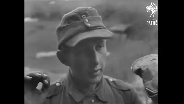 Video thumbnail for German soldiers surrendering in 1945.