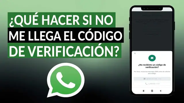 Video thumbnail for ¿Qué hacer si nunca me llega el código de verificación de WHATSAPP?