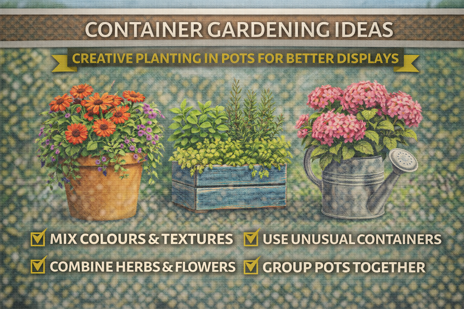 Video thumbnail for Container Gardening Ideas | Creative Planting in Pots for Better Displays