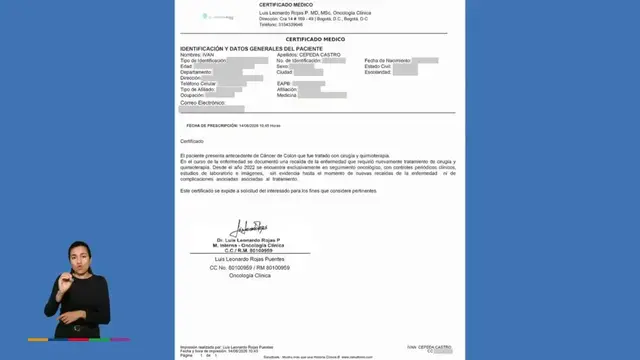 Video thumbnail for Colombia: Colombian presidential candidate Cepeda presents medical report to counter health claims.