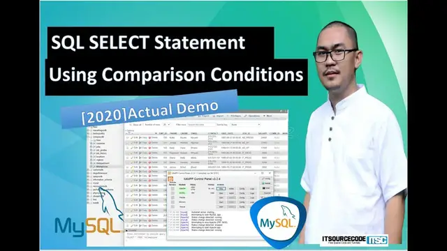 Video thumbnail for SQL Select Statement Using Comparison Conditions | 2020 Best Practices