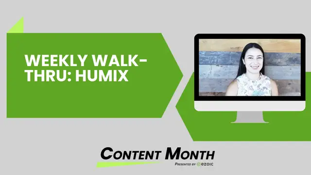 Video thumbnail for Weekly Walk-Thru: Humix