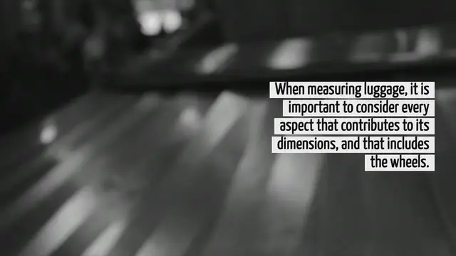 Video thumbnail for Do The Wheels Count When Measuring Luggage