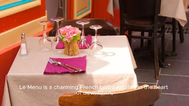 Video thumbnail for Le Menu Price