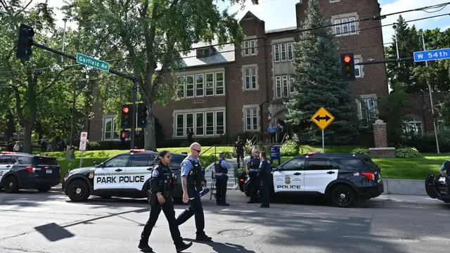 'Video thumbnail for Shooting at Minneapolis Catholic school leaves 2 children dead, 17 injured'