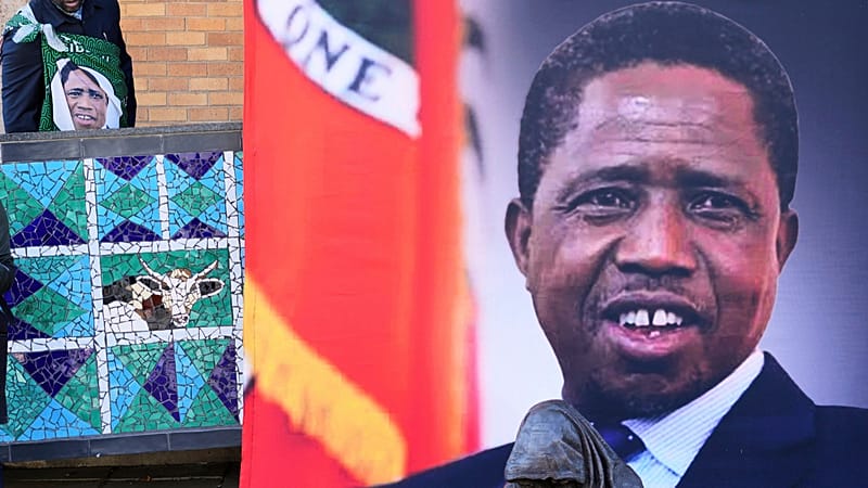 Video thumbnail for Remains of ex-Zambian president Lungu to be kept at 'mutually agreed mortuary'