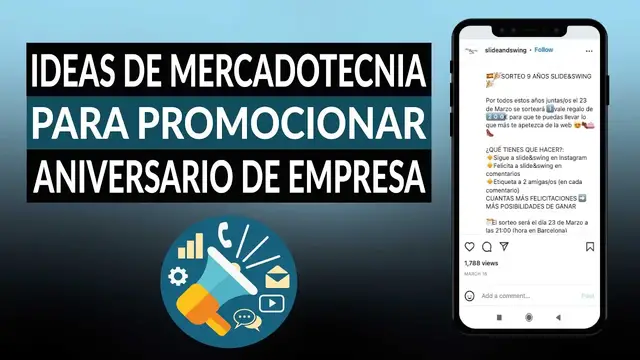 Video thumbnail for Ideas de MERCADOTECNIA para promocionar el aniversario de una EMPRESA, NEGOCIO o MARCA