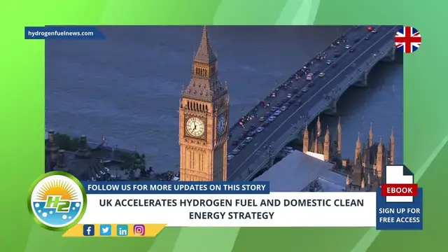 Video thumbnail for UK accelerates hydrogen fuel and domestic clean energy strategy