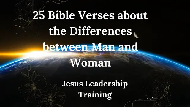 Video thumbnail for 25 Bible Verses about the Differences between Man and Woman