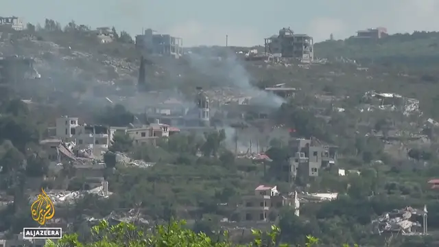 Video thumbnail for Israeli air strikes hit southern Lebanon again as ceasefire talks stall