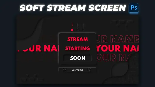 Video thumbnail for How to make Soft Stream Starting Soon screen | Beginner Photoshop Tutorial