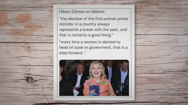 Video thumbnail for Did Hillary Clinton Praise Italy’s New Fascist Leader?