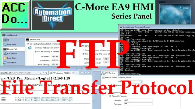 Video thumbnail for C-More EA9 HMI Series Panel FTP - File Transfer Protocol