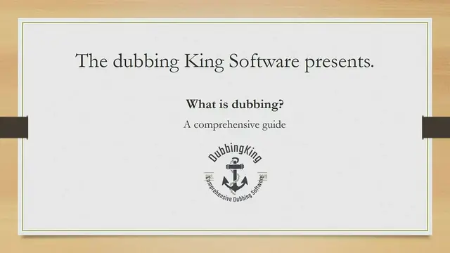 Video thumbnail for What is Dubbing? (Case Study)