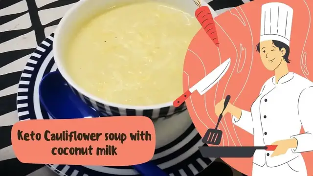 Video thumbnail for How To Make Keto Cauliflower Soup With Coconut Milk | Creamy Cauliflower Soup