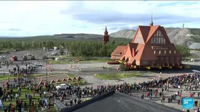 'Video thumbnail for This Swedish church is moving 3 miles down the road'