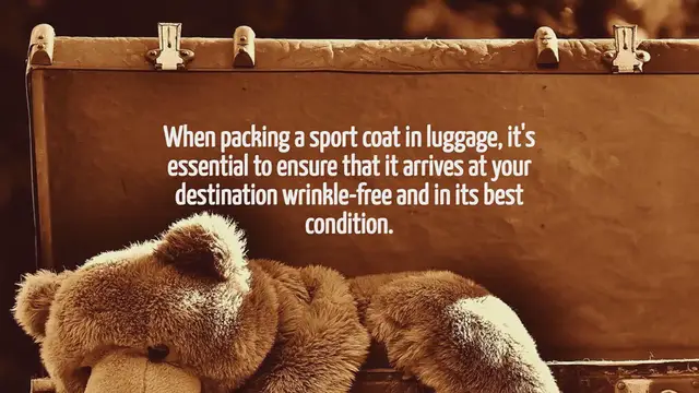 Video thumbnail for How To Pack A Sport Coat In Luggage