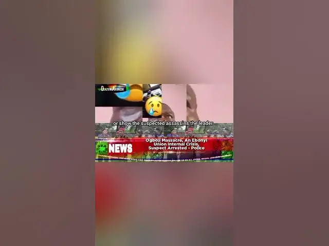 Video thumbnail for Ogboji Massacre, An Ebonyi Union Internal Crisis, Suspect Arrested - Police