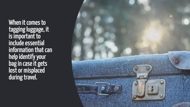 Video thumbnail for How To Tag Luggage