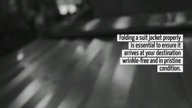 Video thumbnail for How To Fold A Suit Jacket In Luggage