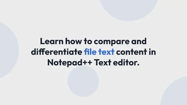 'Video thumbnail for How to Compare Files in Notepad++ Text'