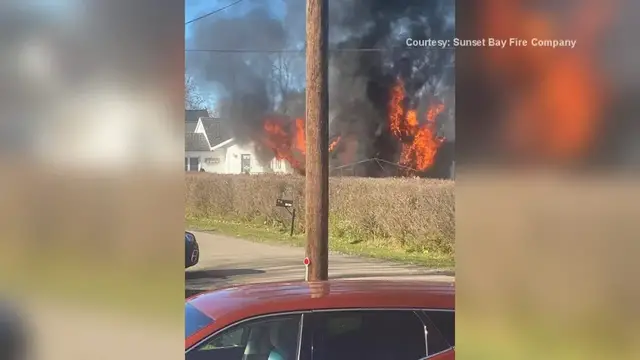 Video thumbnail for Fire Heavily Damages Garage