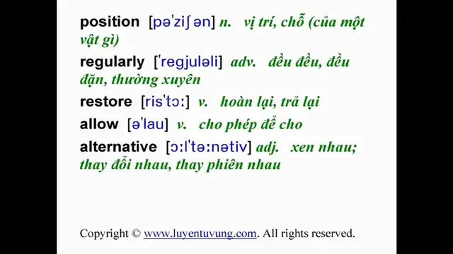 Video thumbnail for Essential Words for the TOEIC - Lesson 23