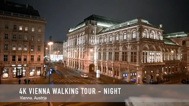 'Video thumbnail for 4k Vienna Walking Tour at Night ASMR'