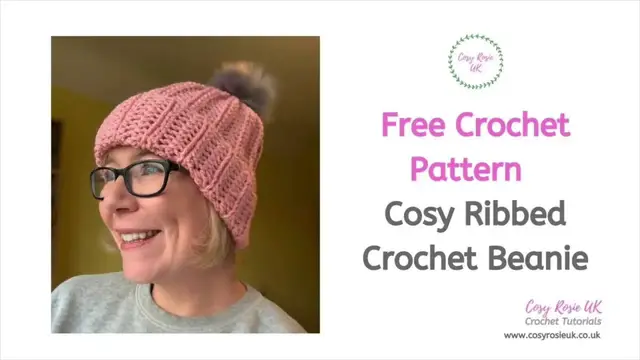 Video thumbnail for Crochet Ribbed Beanie Free Pattern - New Born to Adult Sizes