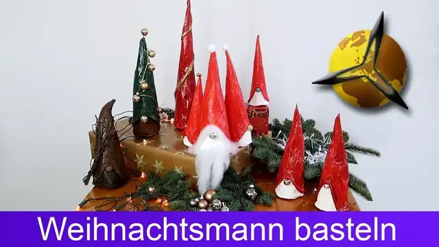 Video thumbnail for Pappmaschee Figuren: Einfachen Weihnachtsmann basteln