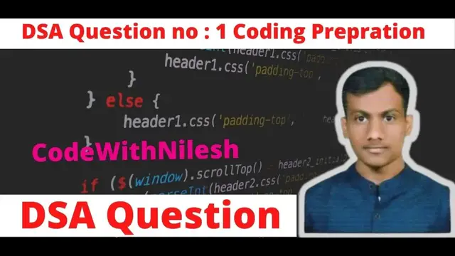 Video thumbnail for Que No:4 DSA |Reverse The Array to Right | Array interview & coding question Dsa & Algo Free Course