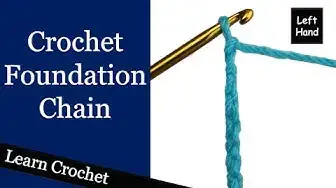 'Video thumbnail for How to Make a Crochet Chain - (Left Hand) Beginner Course: Lesson #5'