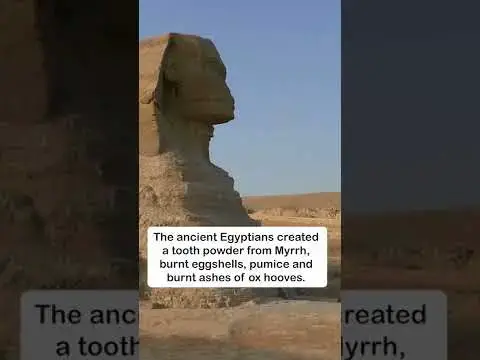 Video thumbnail for How EGYPT Invented TOOTHPASTE #shorts