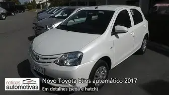 Video thumbnail for Novo Toyota Etios 2017 automático - Detalhes - NoticiasAutomotivas.com.br