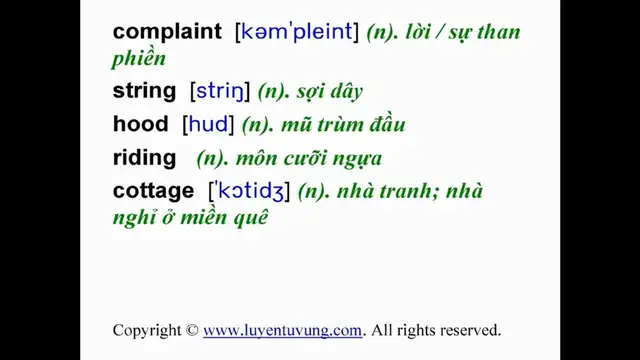 Video thumbnail for Learn English Vocabulary - Grade 11 - Unit 02 - Lesson 02