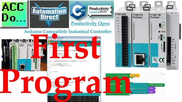 Video thumbnail for Productivity Open P1AM Industrial Arduino First Program