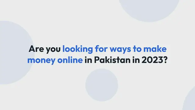 Video thumbnail for 7 ways of online earning in Pakistan | Make money in 2023