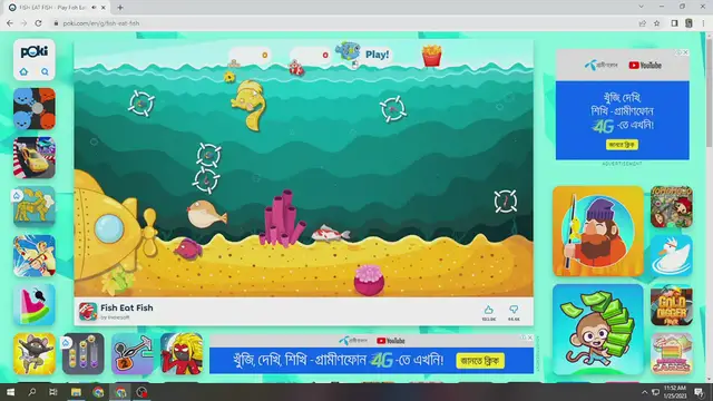 Video thumbnail for fish eat fish game 2 player