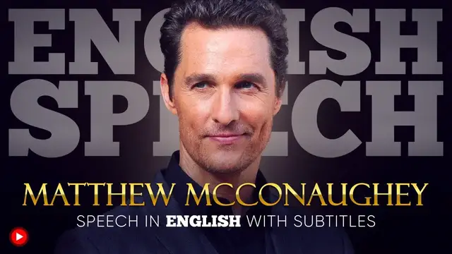 Video thumbnail for ENGLISH SPEECH | MATTHEW MCCONAUGHEY: White House Speech (English Subtitles)
