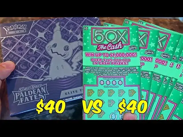 Video thumbnail for I Bought $40 Lottery Scratch Offs Vs $40 Pokémon Box