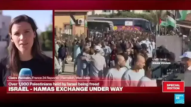 'Video thumbnail for In West Bank, Palestinian prisoners come home under celebration ban'